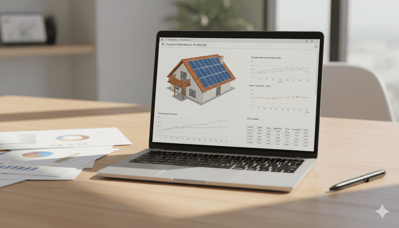 Paneles solares en una cubierta
